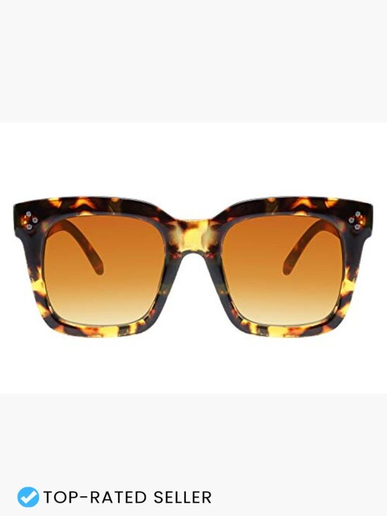 Vintage Square Sunglasses Gradient Lens Retro Classic Chic Shades UV400